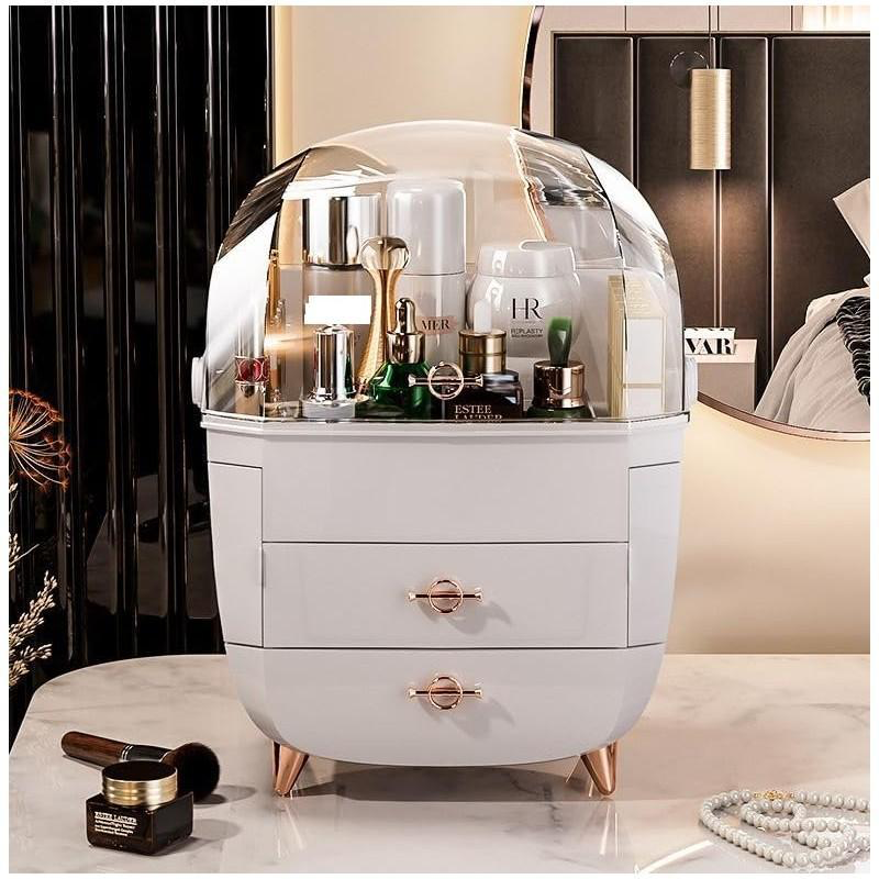 Large Capacity Cosmetic Storage Box & Vanity Organzier