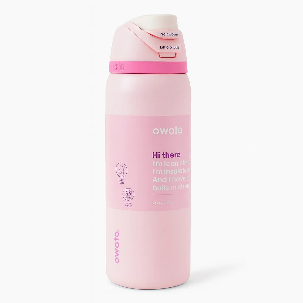 Owala FreeSip Water Bottle - 32oz | Pink