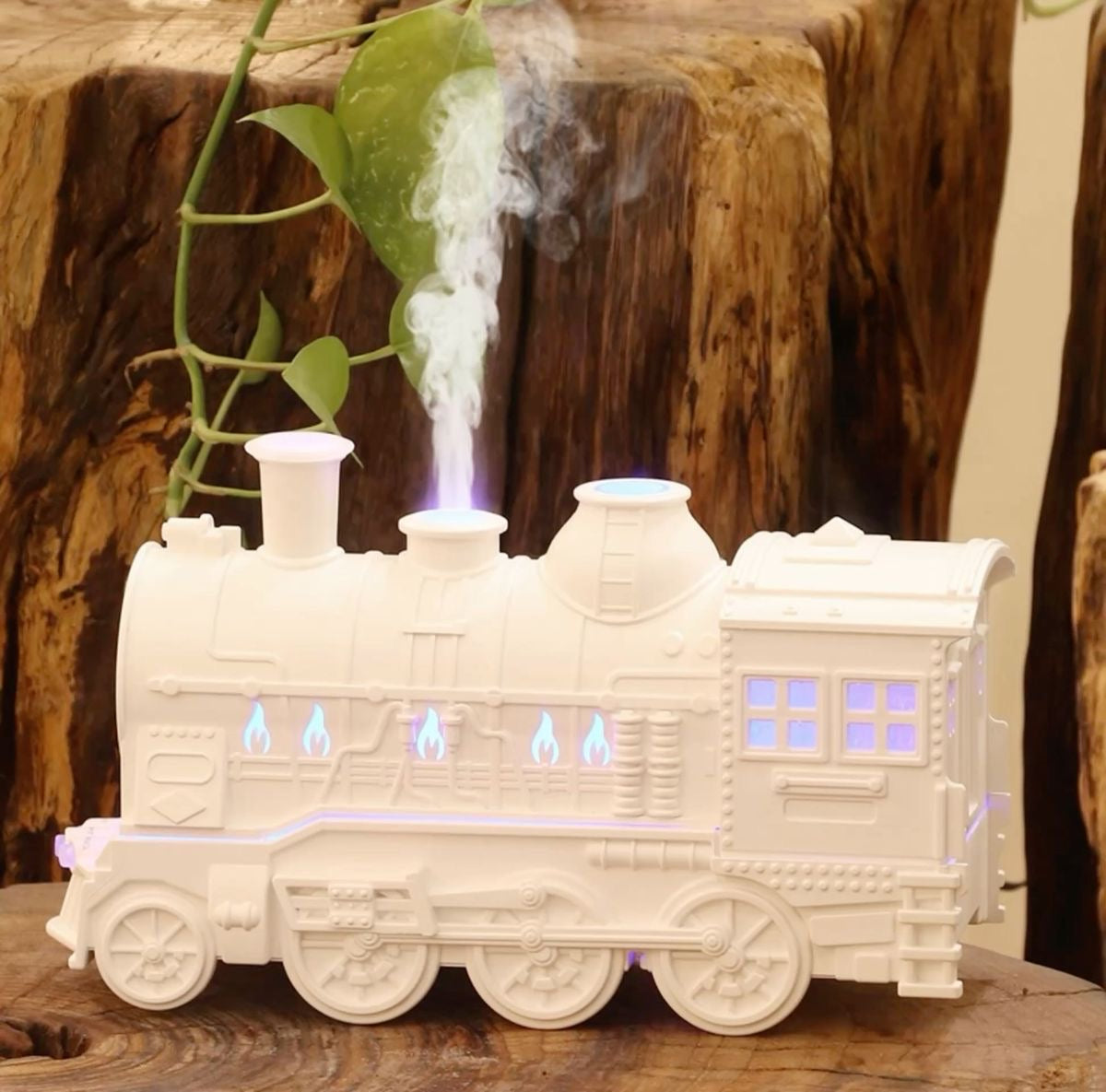 Train Humidifier with LED Aroma Diffusor Atomizer