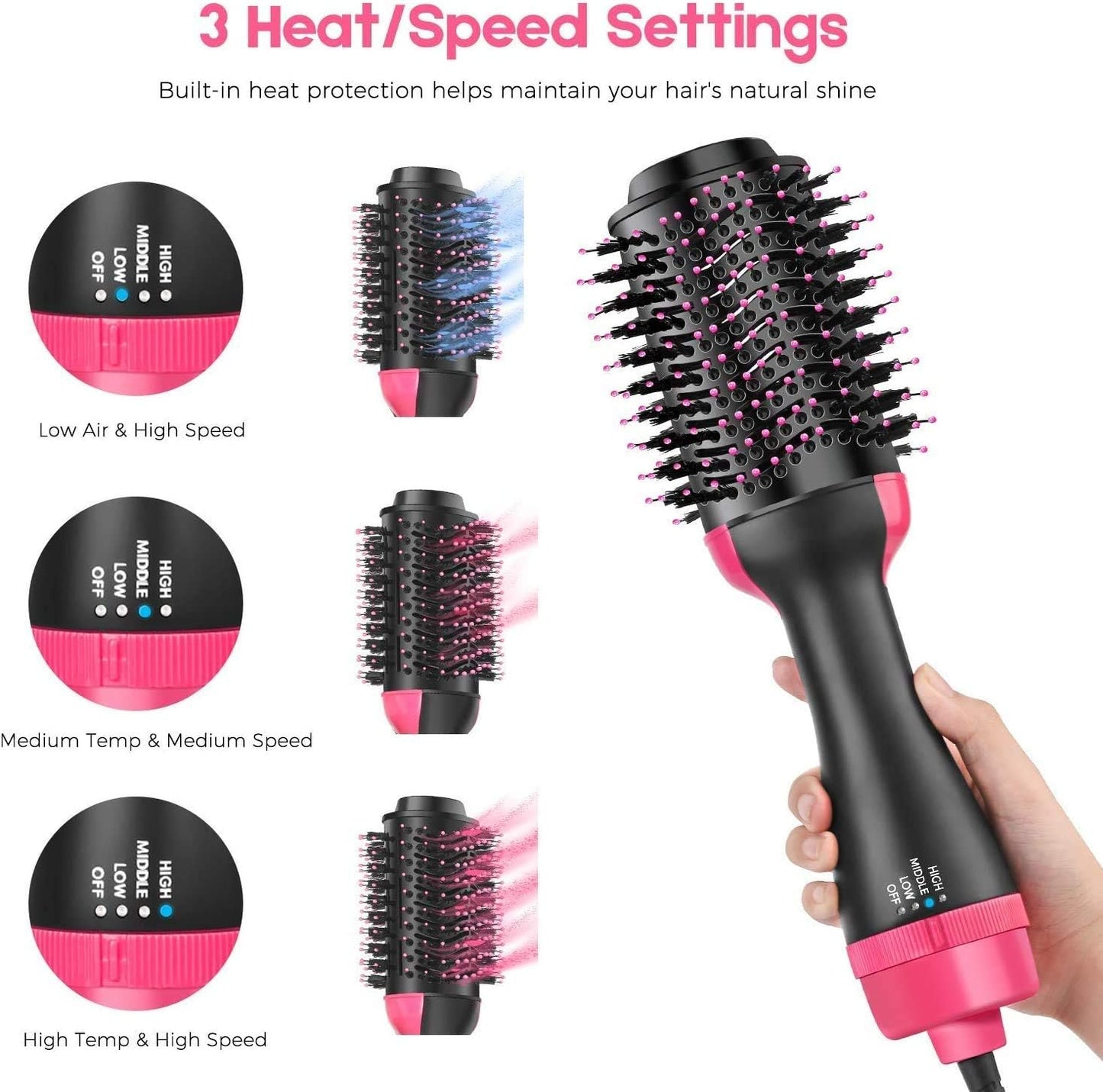 One Step 3 In 1 Air Brush (Dryer + Styler)