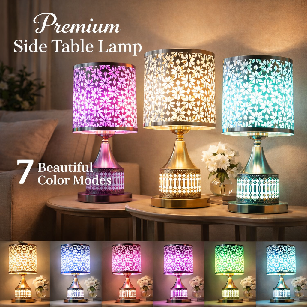 Elite Modern Table Lamp-Different Light Color Modes (Pack Of 2pc)