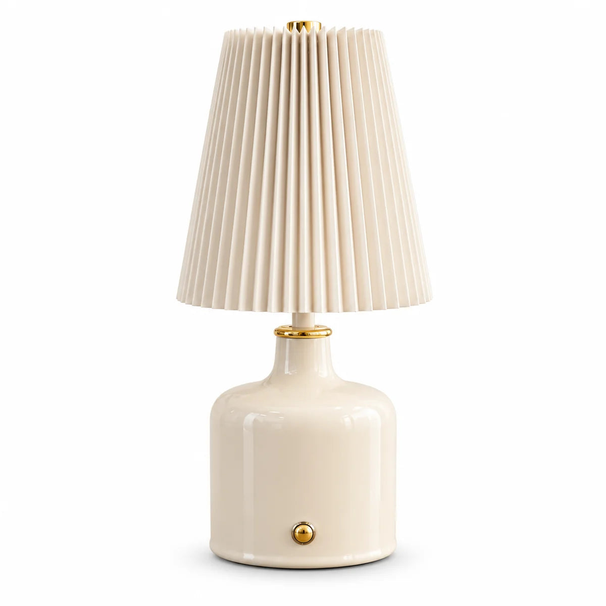 Aurora Pleated Ceramic Table Lamp