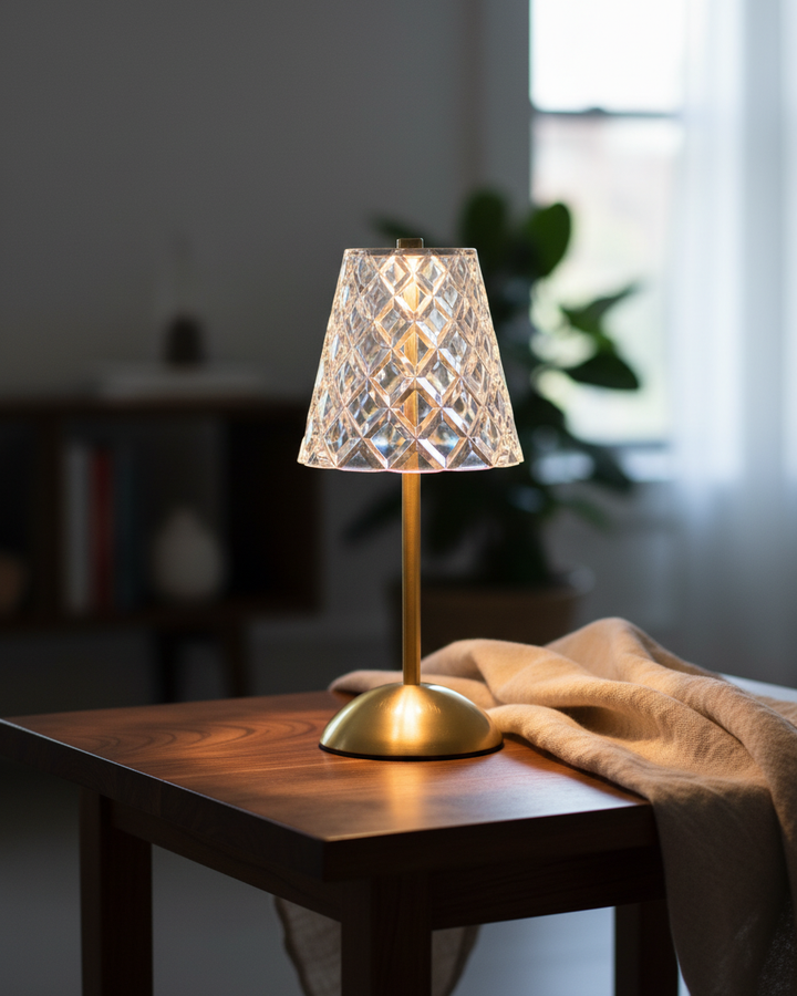 Vintage Crystal Table Lamp