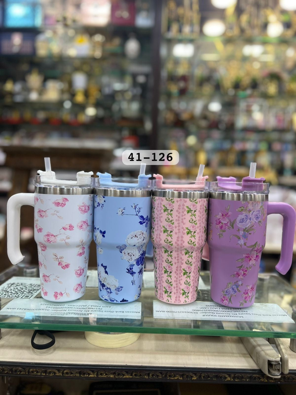 20oz 600 Print Flower Tumbler