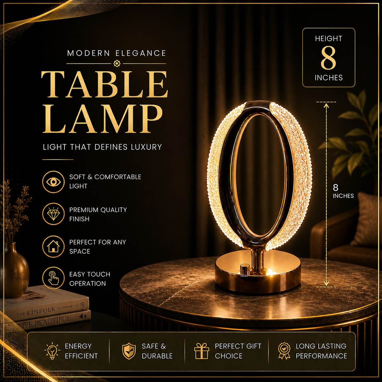 Mini Elegant Table Decorative Lamp