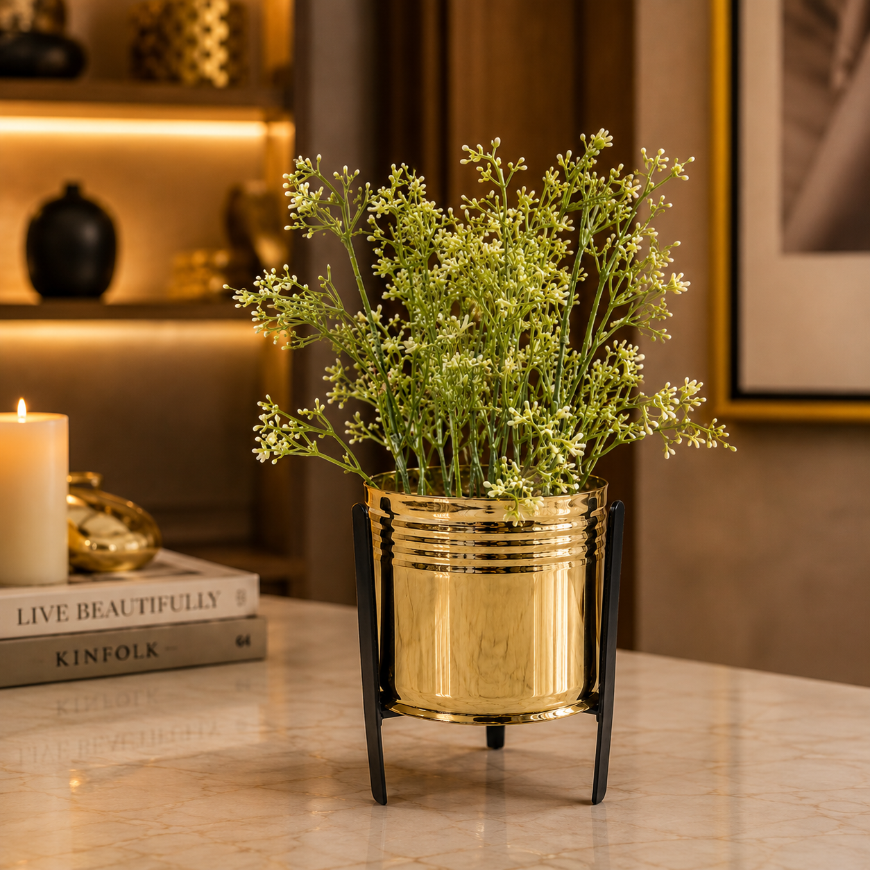 Luminest Decorative Flowers Pot