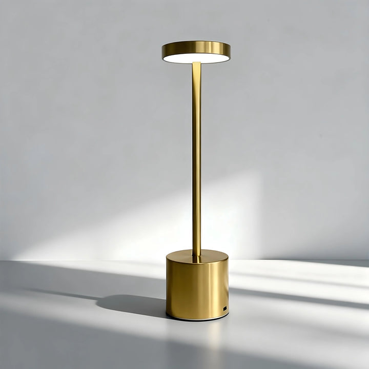(Very Minor Defective)Sale Offer Touch Rechargeable Lamp Gold