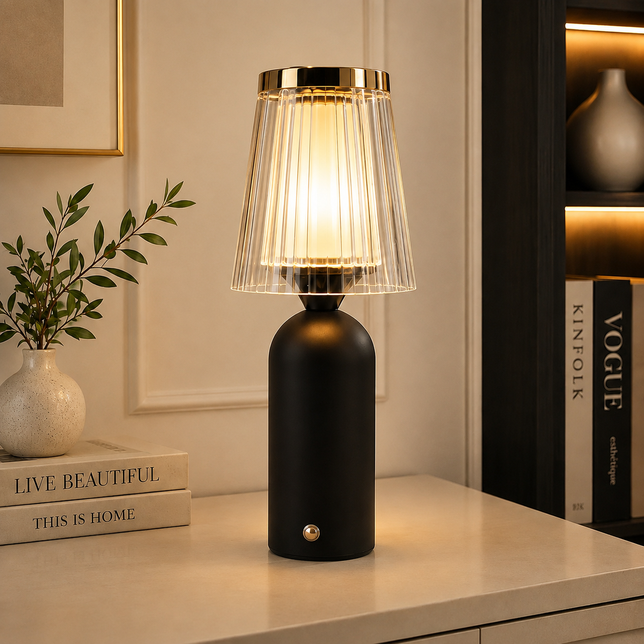 Rechargeable Elvora Table Lamp (3 Light Color Modes)