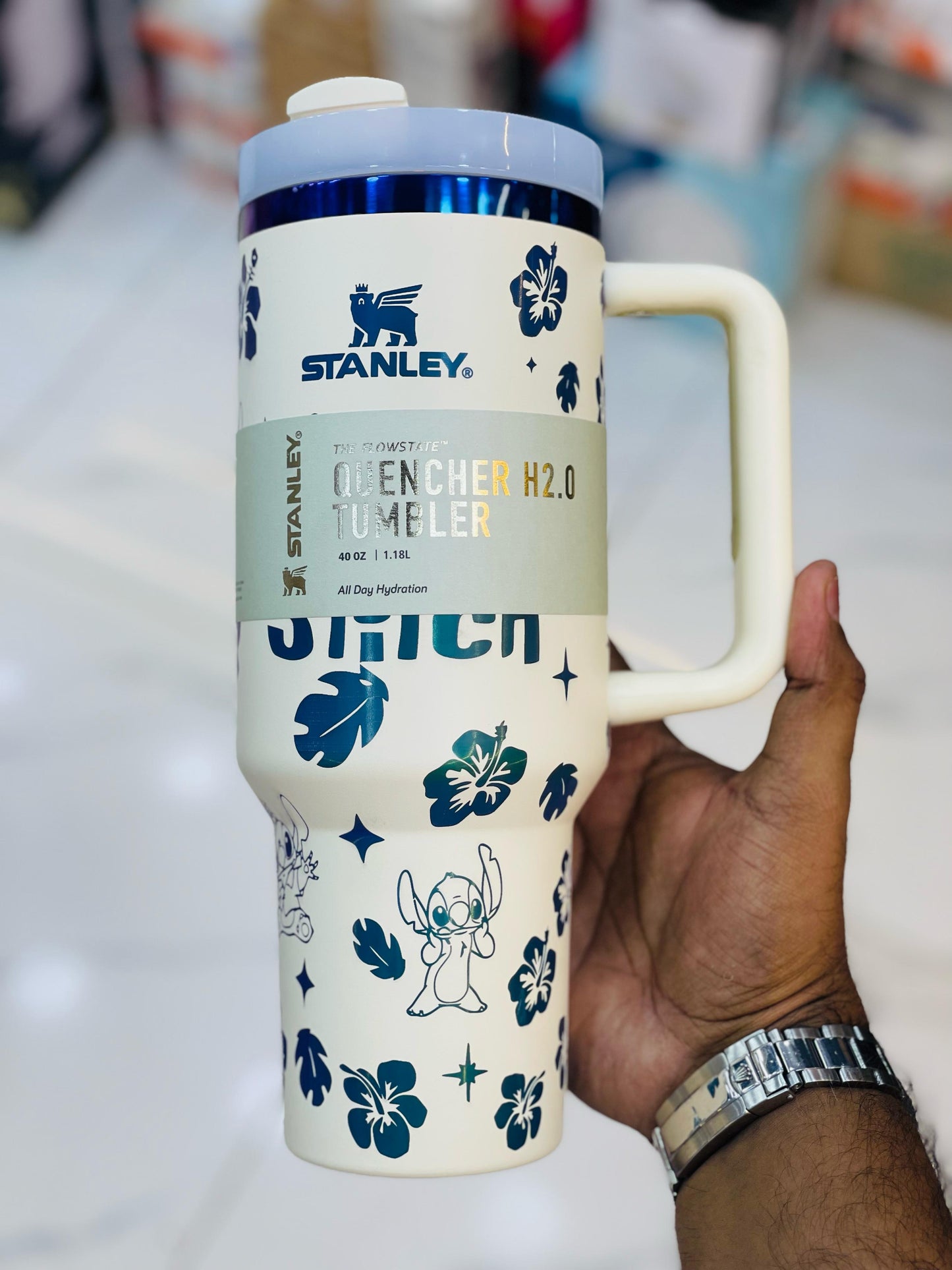 Stanley 1200ML Tumbler Stitch White