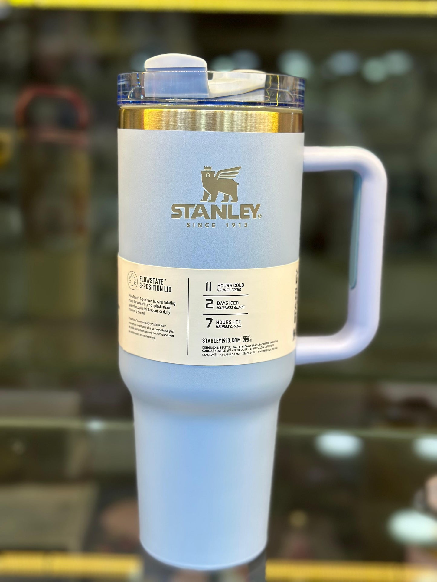 Stanley 1200ML Tumbler Transparent Cap LightBlue-HR