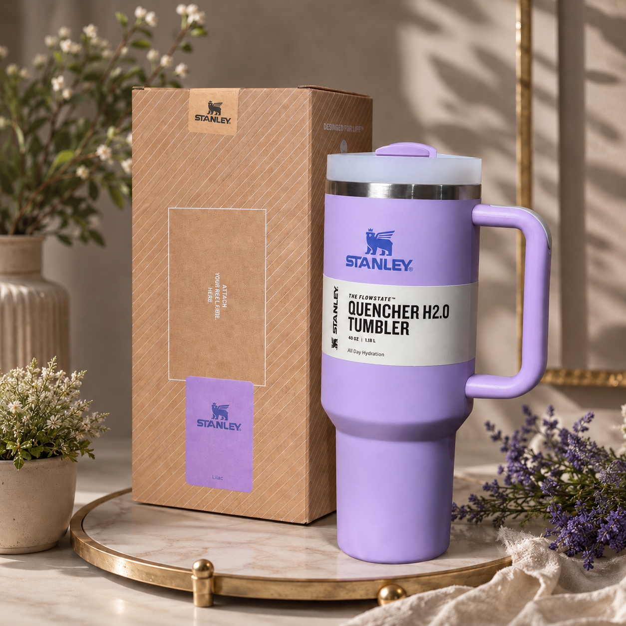 Stanley 40oz Lavender Tumbler