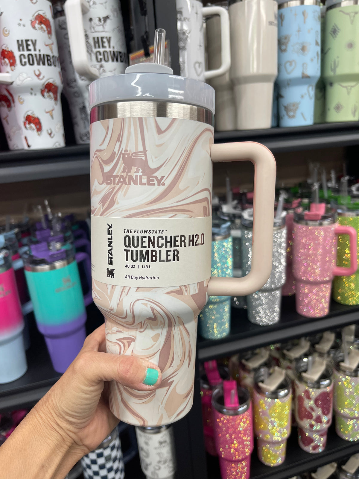 Stanley 1200ML Tumbler Marble Brown