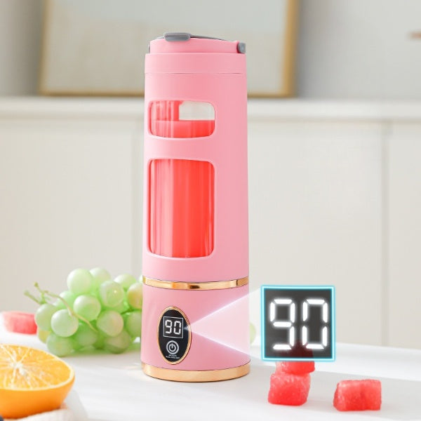 Portable Electric Blender Bottle 8 Blades (LED Display, USB Rechargeable)
