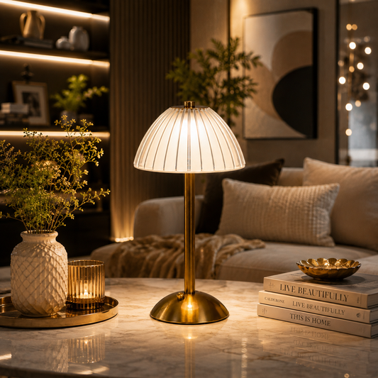 Umbrella Rechargeable Table Lamp (3 Light Color Modes)
