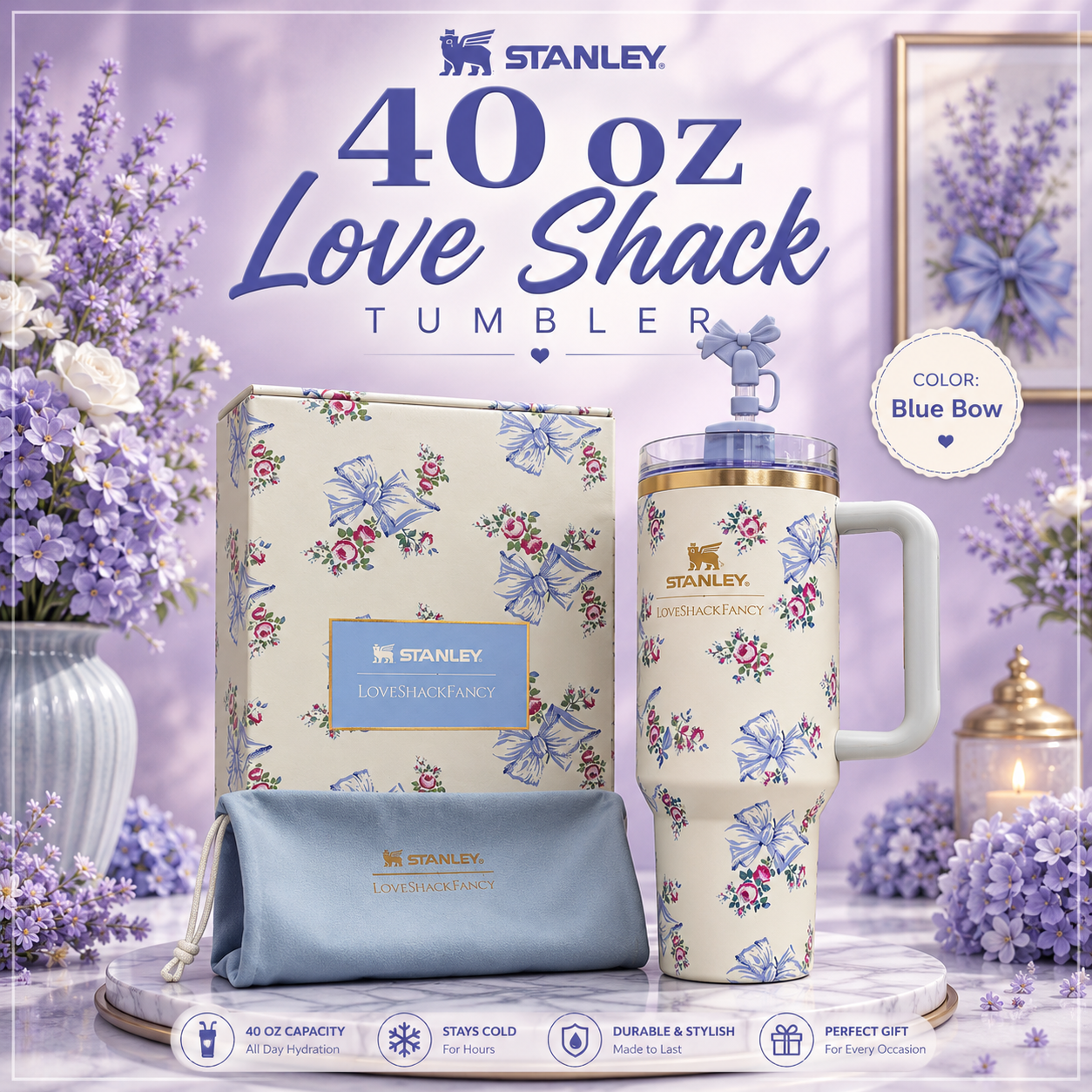 Stanley 40oz Loveshack Tumbler With GiftBox