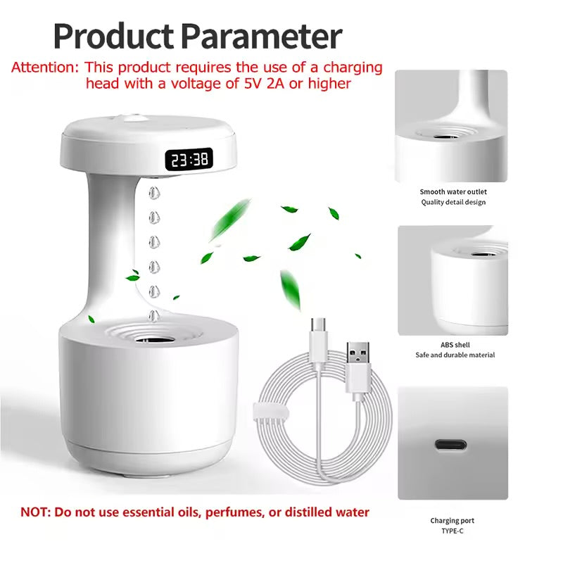 Ultrasonic Antigravity Humidifier