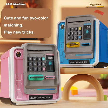 New ATM Machine Safe Box Money Bank Automatic Code Key Lock With Face Recognition