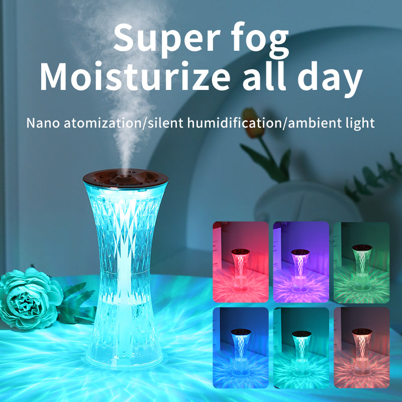 Replica Glass Design Touch Ambient Light Air Humidifier Night Light