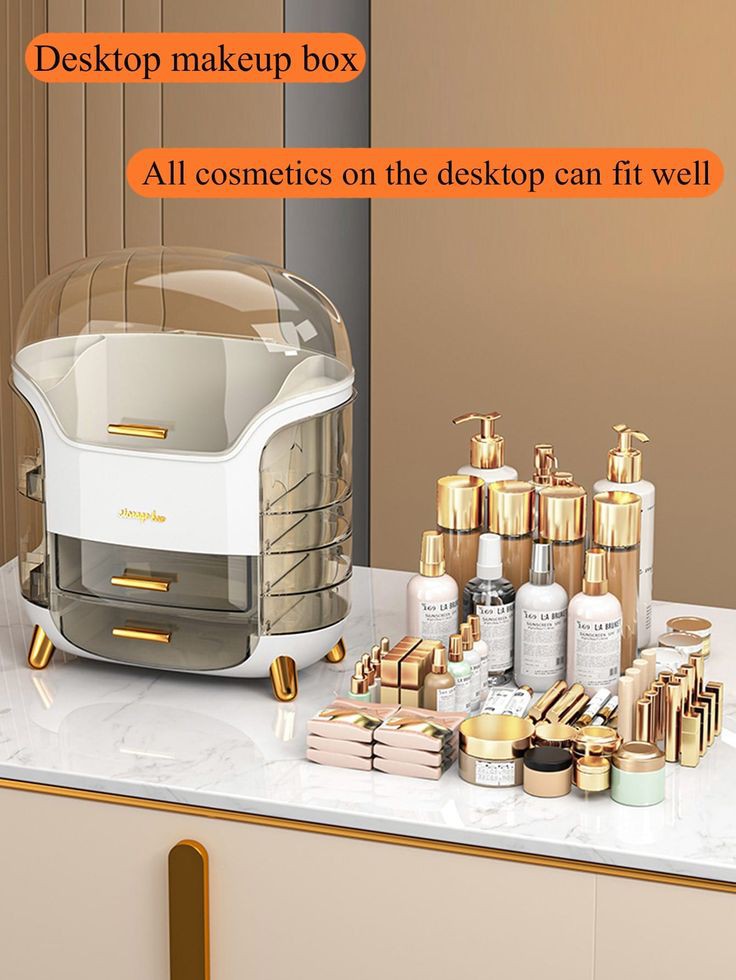 Large Capacity Dustproof Makeup Cosmetics Organizer