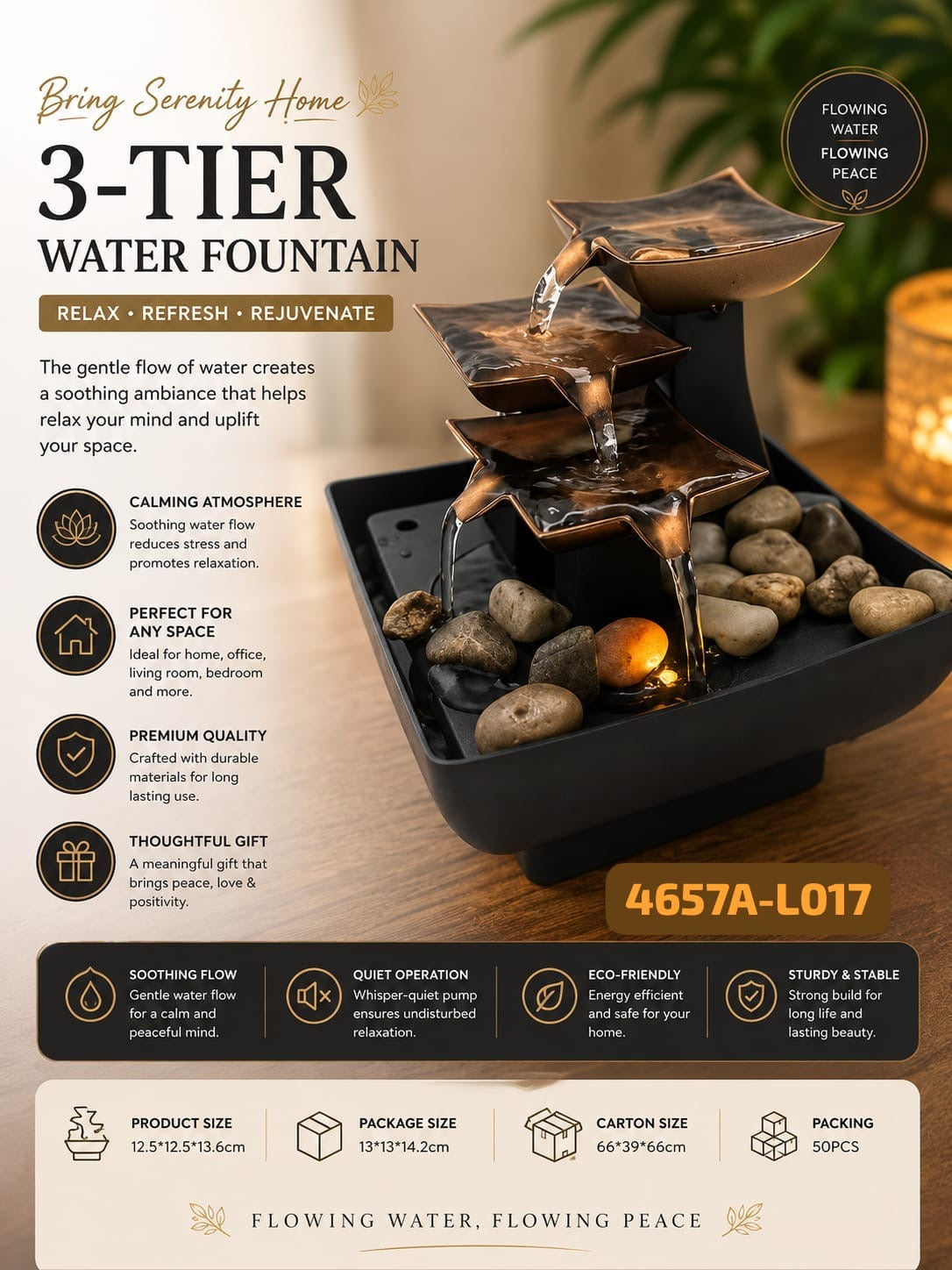 Water Fountain – LED Indoor Decorative Fountain