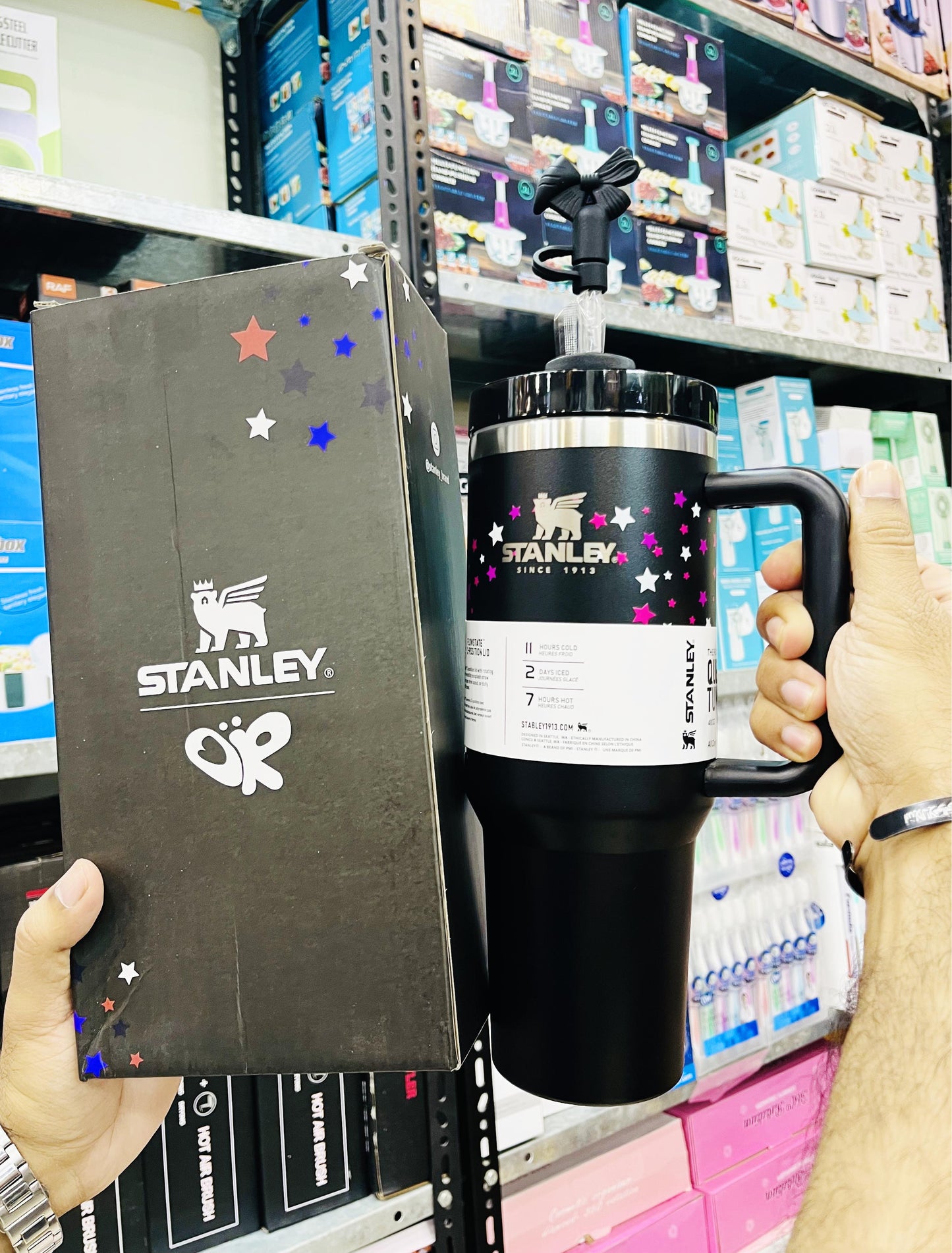 Stanley 40OZ Tumbler Olivia Rodrigo Stars with Stoppers