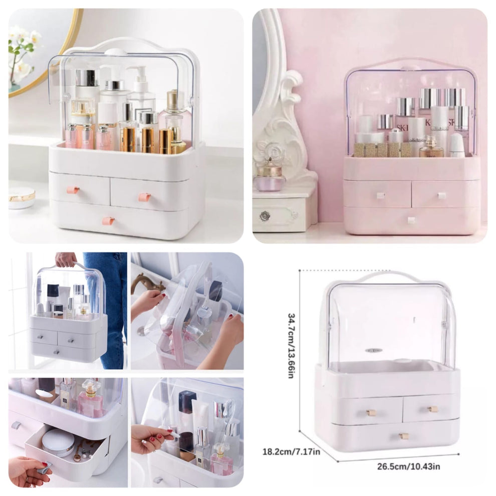 Large Capacity Double Sided Cosmetics Makeup Organizer