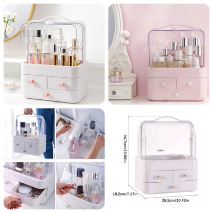 Large Capacity Double Sided Cosmetics Makeup Organizer