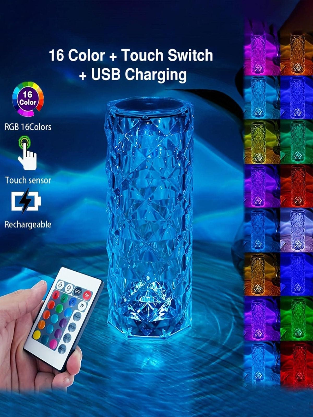 Crystal Diamond Lamp