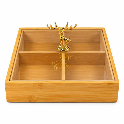 Luxury Bamboo Snack Storage Box