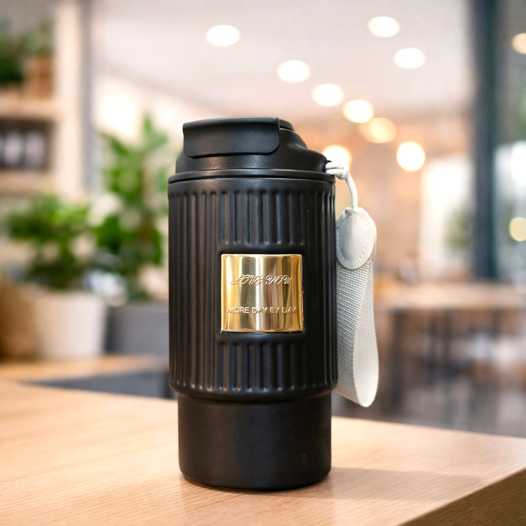 500ml Stainless Steel Insulated Coffee Mug with Lid