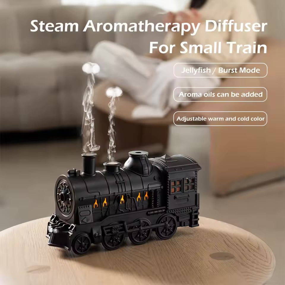 Train Humidifier with LED Aroma Diffusor Atomizer