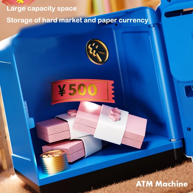 New ATM Machine Safe Box Money Bank Automatic Code Key Lock With Face Recognition