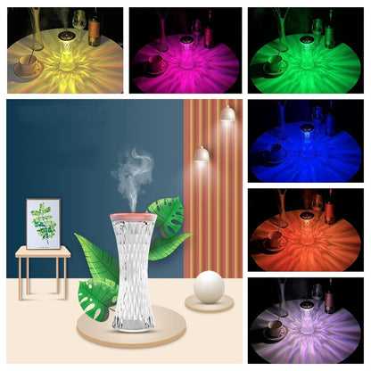 Crystal Lamp Air Humidifier, 2 In 1 Crystal Humidifier