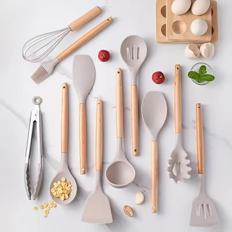 12pcs Nonstick Slicon Kitchen Utensil Set