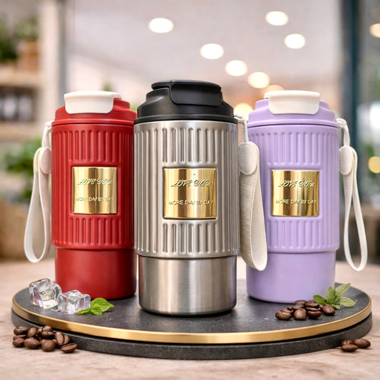 500ml Stainless Steel Insulated Coffee Mug with Lid