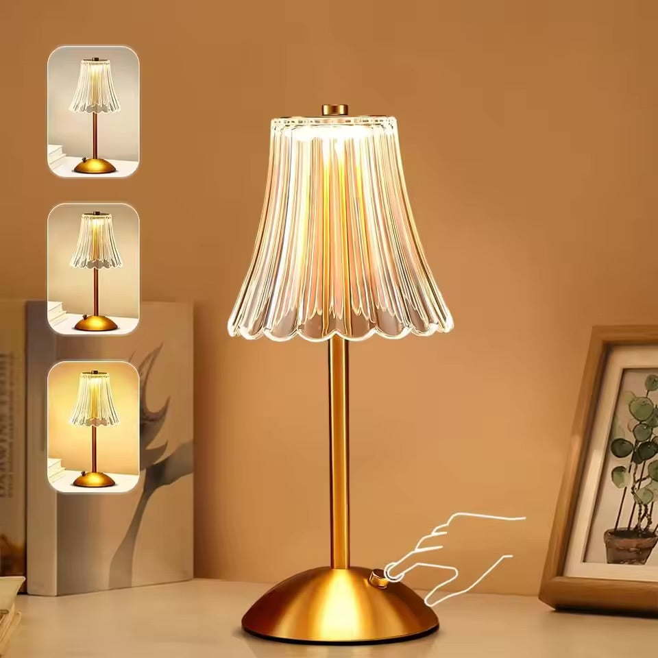 Crystal Rechargeable Table Desk Lamp