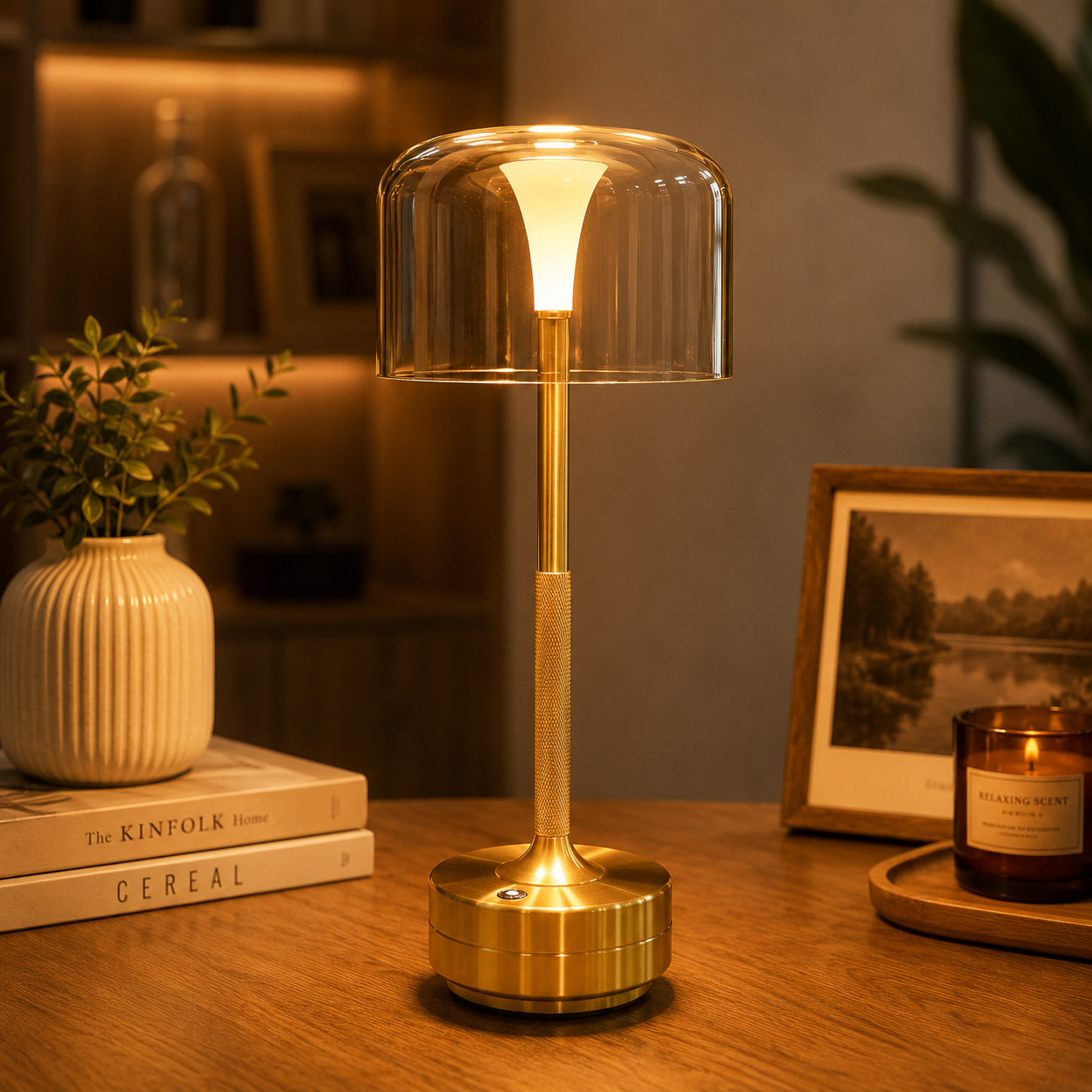 Rechargeable Nova Table Lamp (3 Light Color Modes)