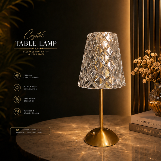 Vintage Crystal Table Lamp