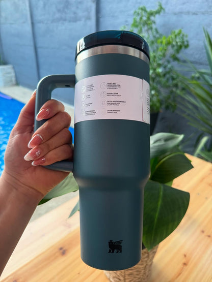 Stanley 1200ML Tumbler Pro Tour Flip Straw Dark Green-IQ