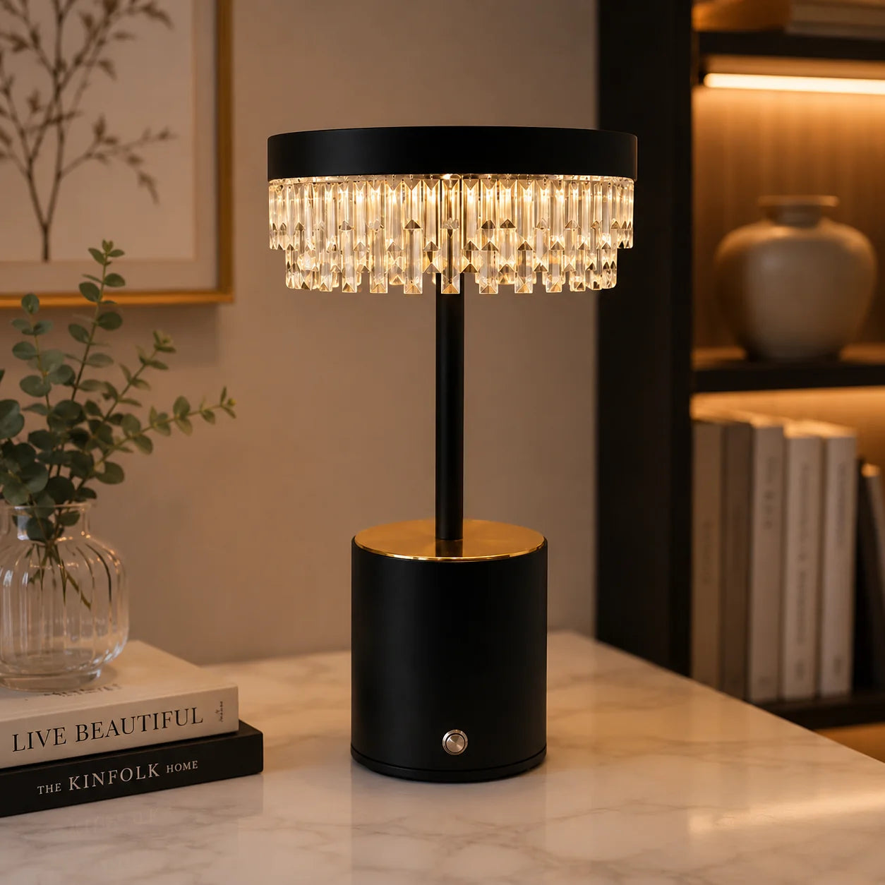 Rechargeable Halo Led Table Lamp(3 Light Color Modes)