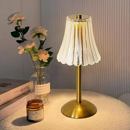 Crystal Rechargeable Table Desk Lamp