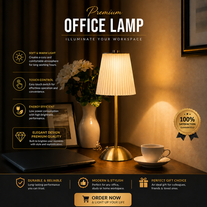 Retro Thin Rechargeable Table Desk Lamp