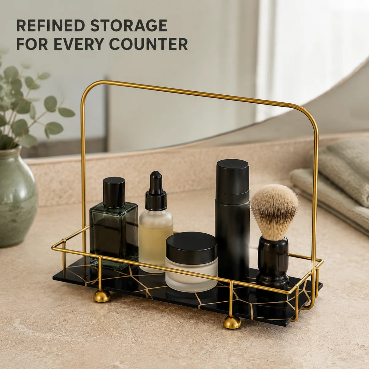 GOLDEN ARC VANITY STAND