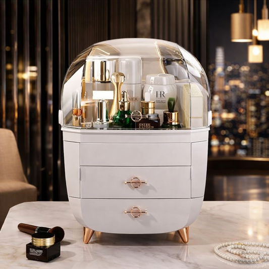 Large Capacity Cosmetic Storage Box & Vanity Organzier