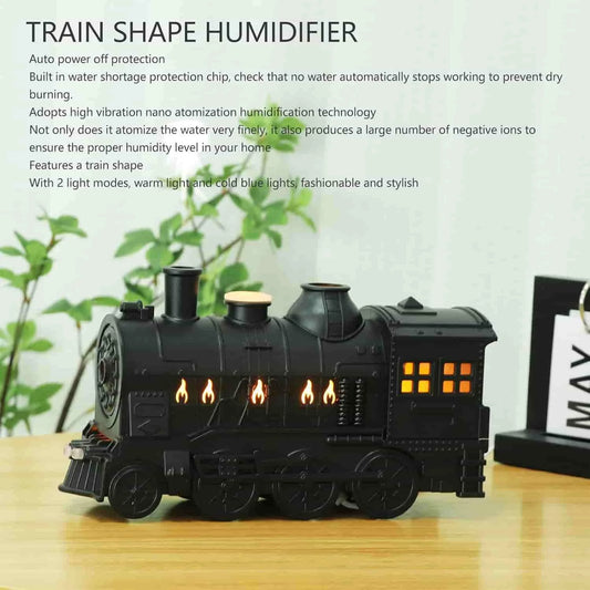 Train Humidifier with LED Lamp Aroma Diffusor Atomizer