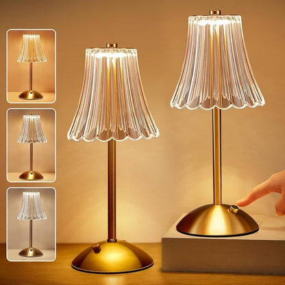 Crystal Rechargeable Table Desk Lamp