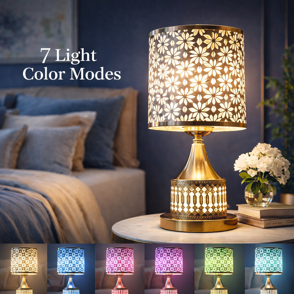 Elite Modern Table Lamp-Different Light Color Modes (Pack Of 2pc)