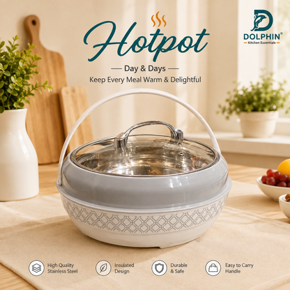 Day and Day Large Hotpot With Glass Lid