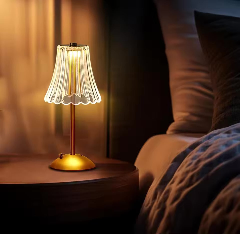 Crystal Rechargeable Table Desk Lamp