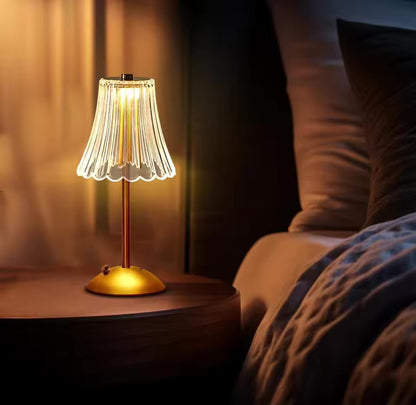 Crystal Rechargeable Table Desk Lamp